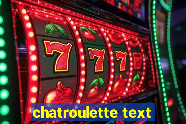 chatroulette text